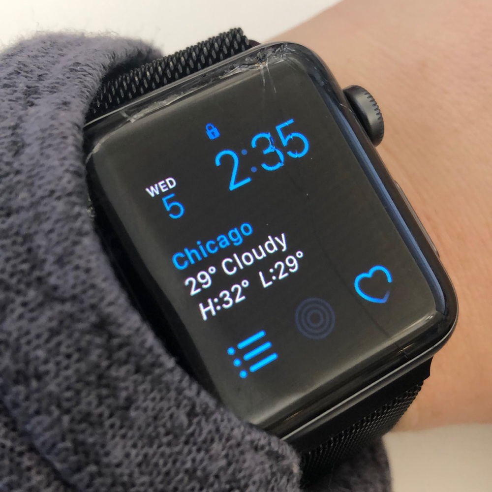 Apple Watch series 2 cracked screen